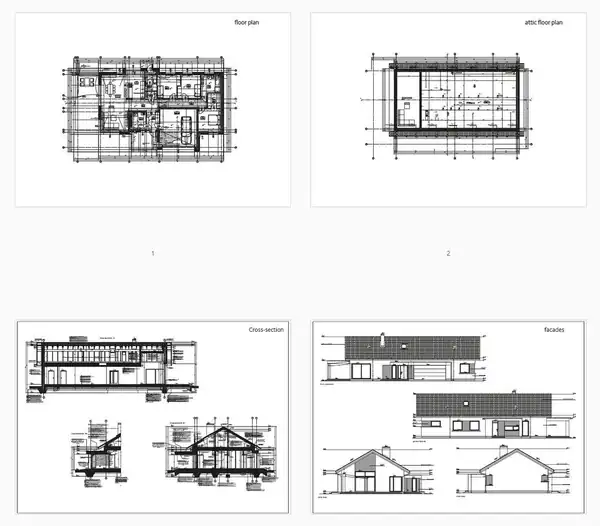 3 Bedroom Small Modern House Plan 1722 sq ft – image 2
