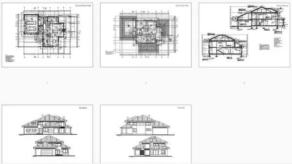Modern 4-Bedroom House Architectural Plans (PDF & DWG) – image 4