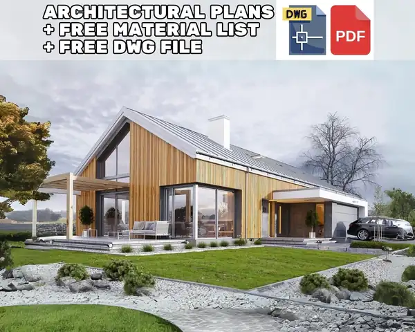 Modern Starter Home Plan, 3 Bed 160 m2 – image 2