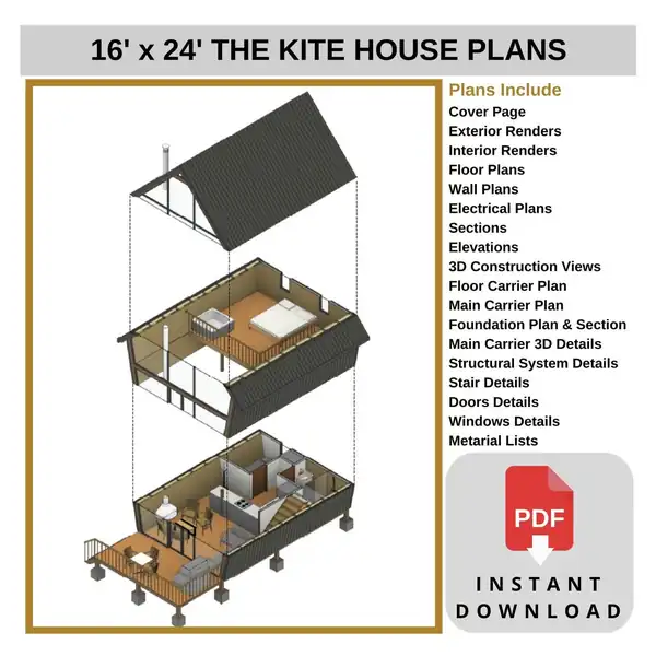 A-Frame Tiny House Plan β image 3